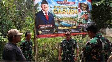 ▪︎Program Presiden Terus Dikebut, Aster Kasdam Jaya Cek Progres Jembatan Gantung di Cibarusah