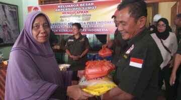 Milad Ke-2 AKPERSI Sumut Tebar Kepedulian, Salurkan Bansos untuk Duafa, Lansia, dan Anak Yatim